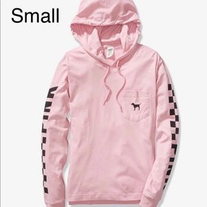 New Pink hoodie tee